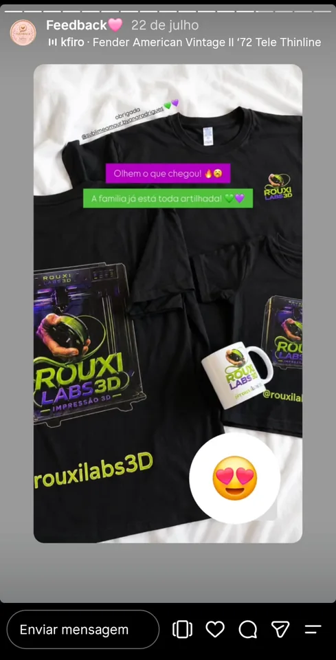 Conjunto personalizado Rouxi Labs 3D